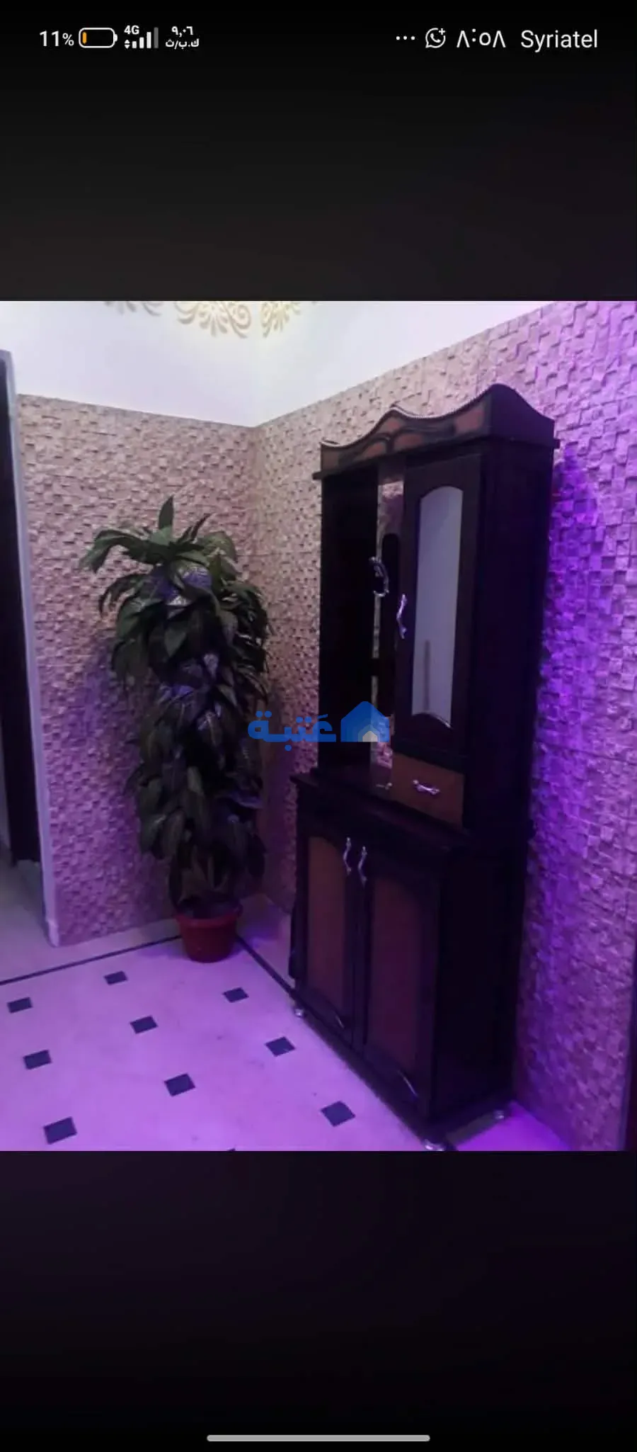 شقة 3 غرف 100 متر مربع مفروشة للإيجار